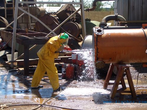 輸油站原油換熱器清洗