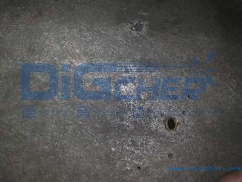 焊渣濺到袋體上